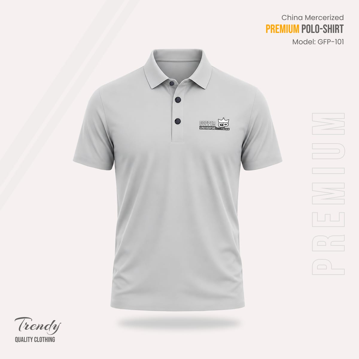 Export Quality China Mercerized Polo Shirt
