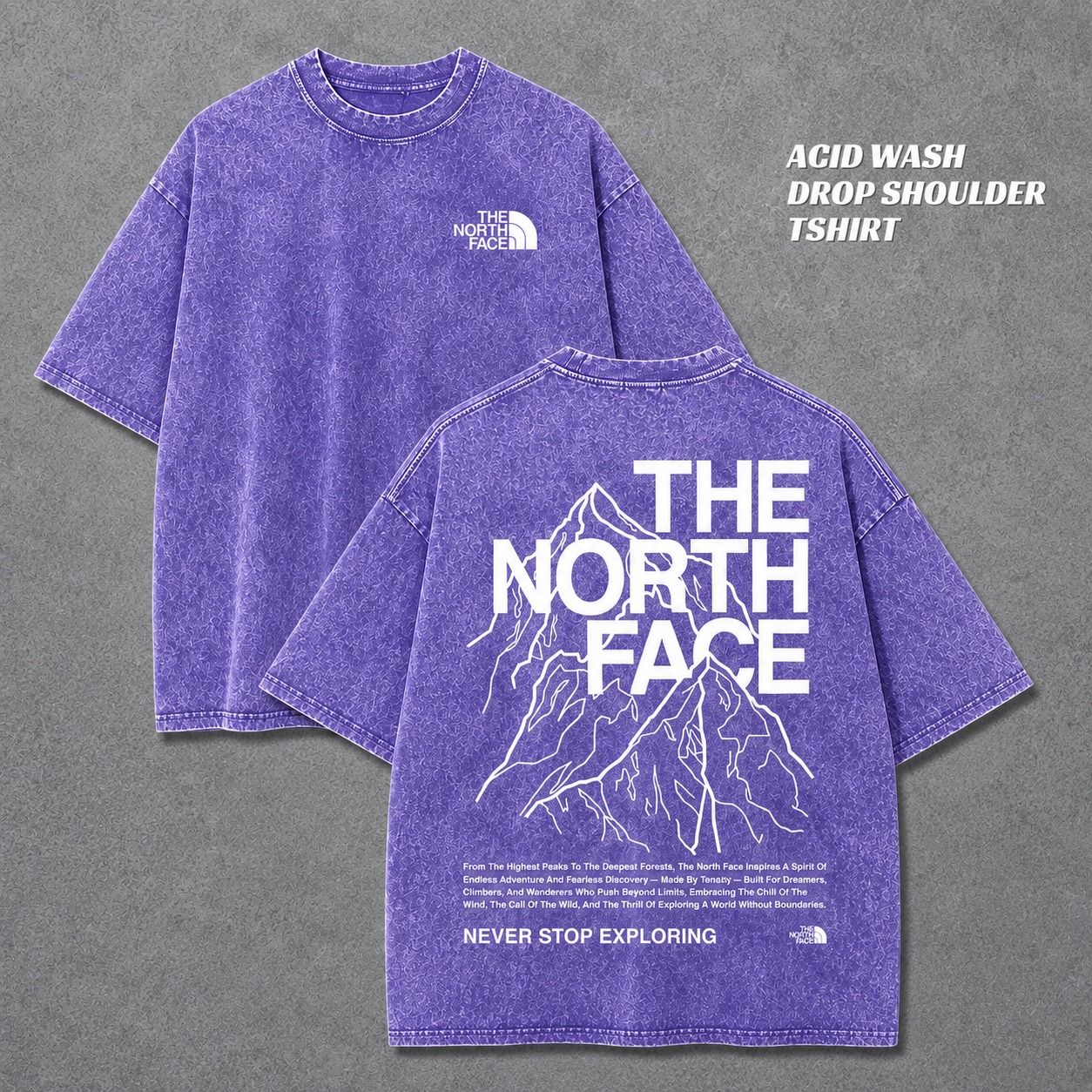 Premium Acid Wash Drop Shoulder TShirt 4
