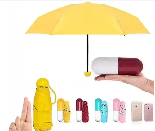 Folding Umbrella with Cute Capsule Case 3
