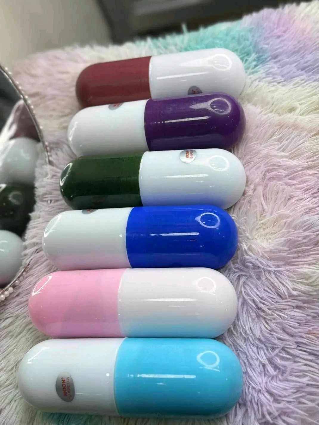 Folding Umbrella with Cute Capsule Case
