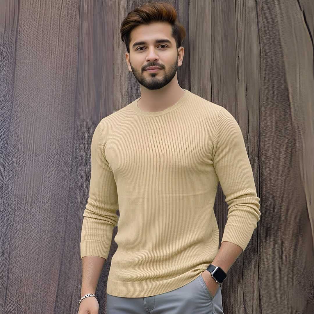 Rib Full Sleeve T-Shirt