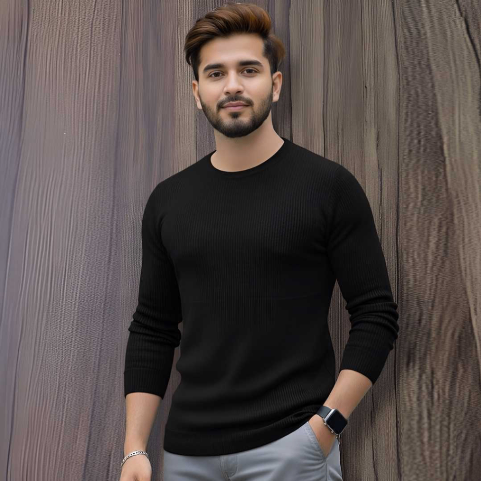 Rib Full Sleeve T-Shirt